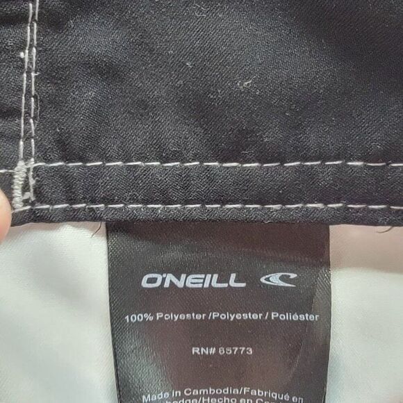 ONeill Mens 30 Board Shorts Red & Grey Dual Pocket Polyester - Picture 6 of 11